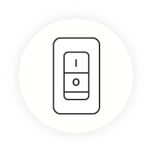 Aplică de perete neagră industrială, Lieve, con întrerupător