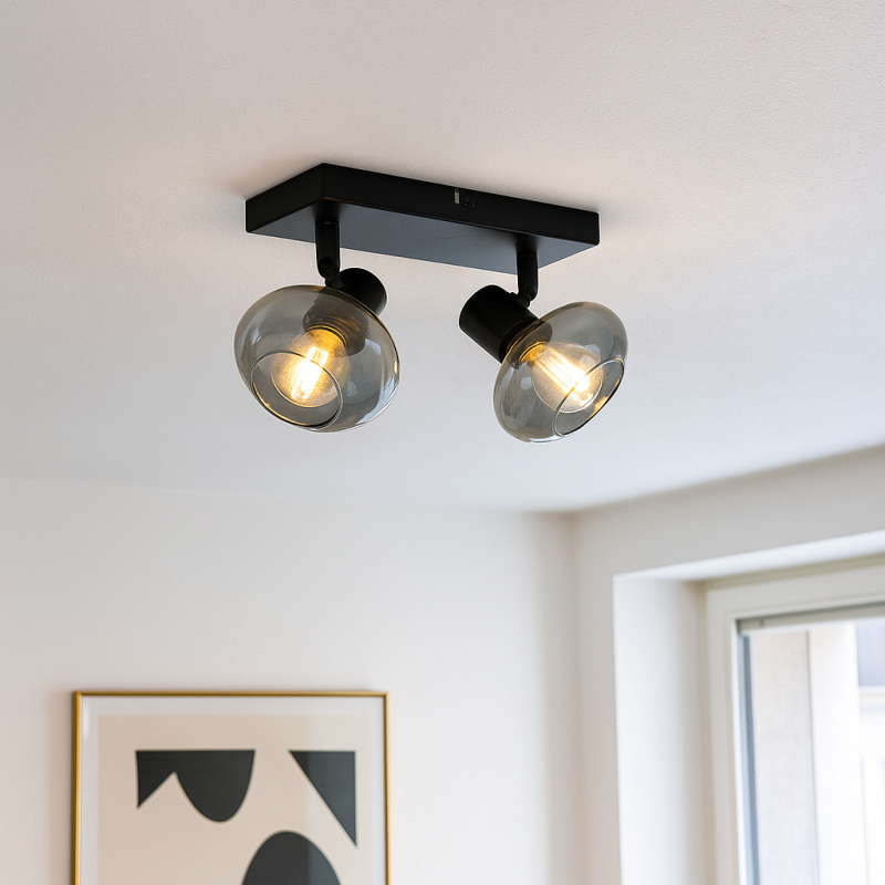 Spot LED de tavan negru design, Skip