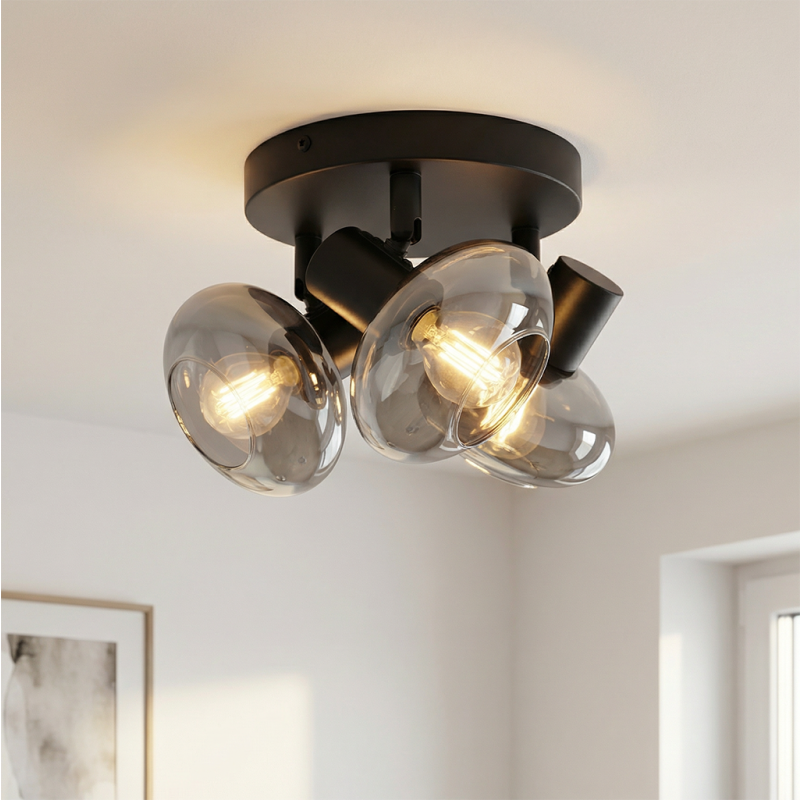 Spot LED de tavan negru design, Skip