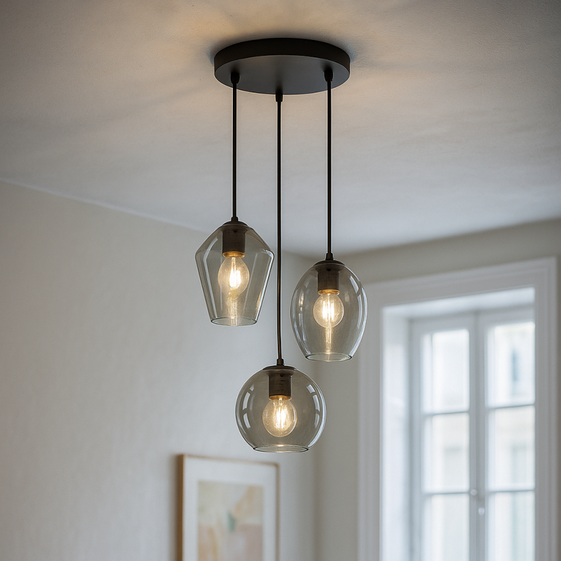 Lustră neagră design, Lazaro