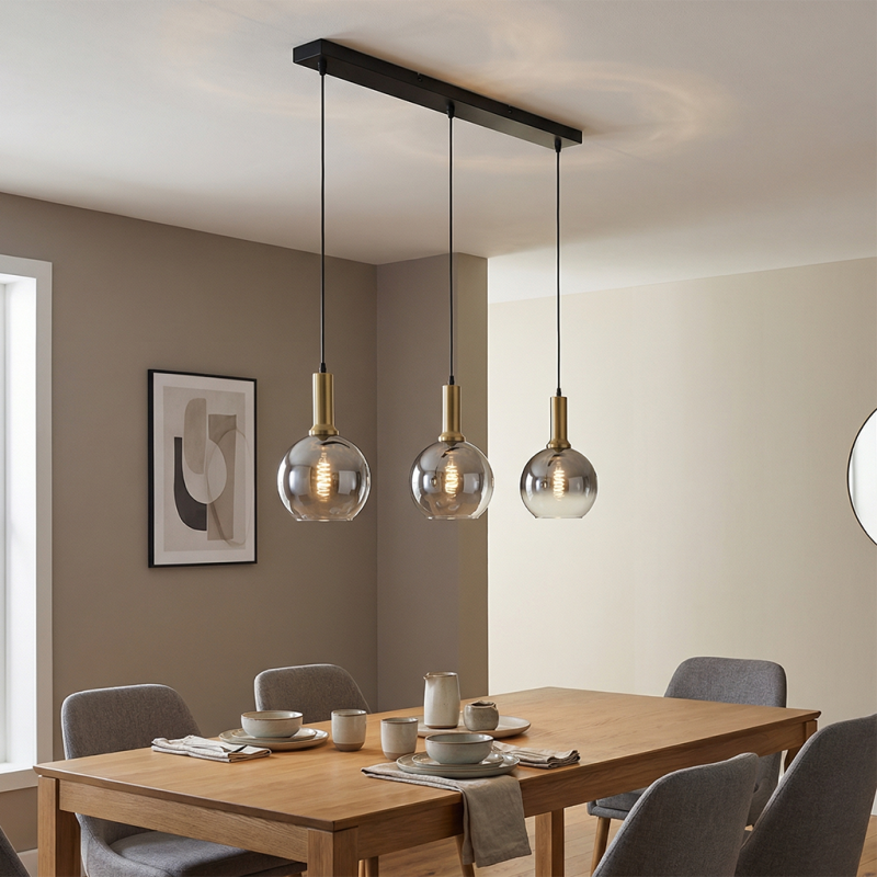 Lustră gri design, Emerson Lustră gri design, Emerson