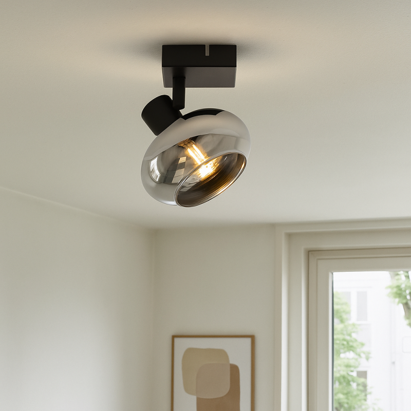 Spot LED de tavan negru design, Skip