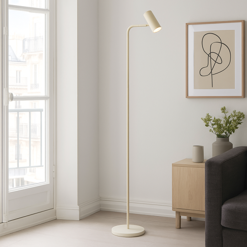 Lampadar bej modern, Carlos, con întrerupător