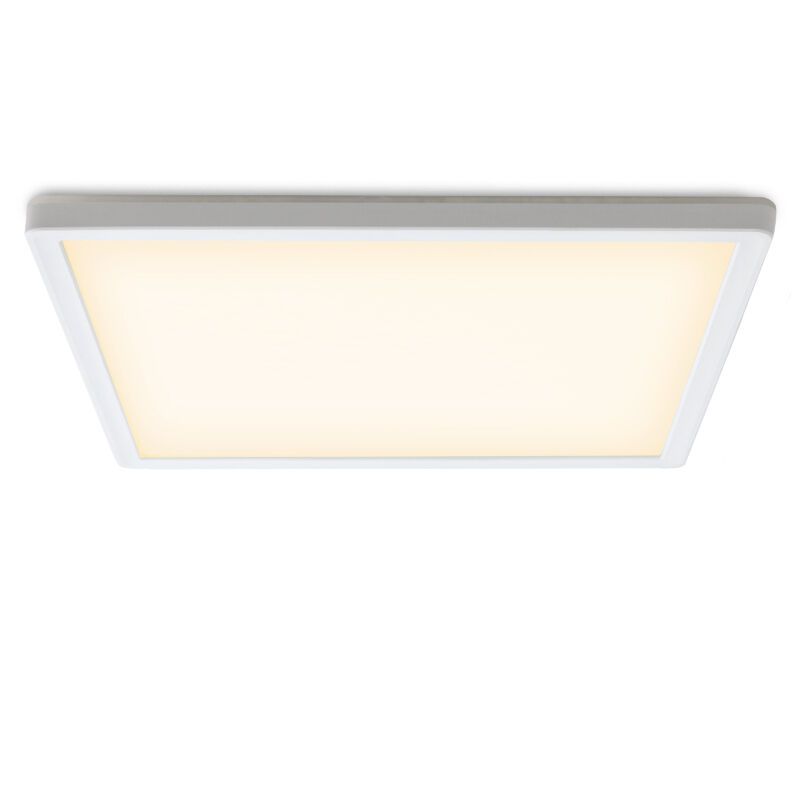 Lampă de tavan albă din plastic, Shona, 18W, LED 3000K, dimmabil în 3 trepte