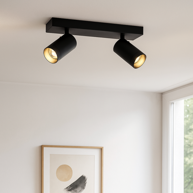 Spot LED de tavan negru modern, Nadi Spot LED de tavan negru modern, Nadi