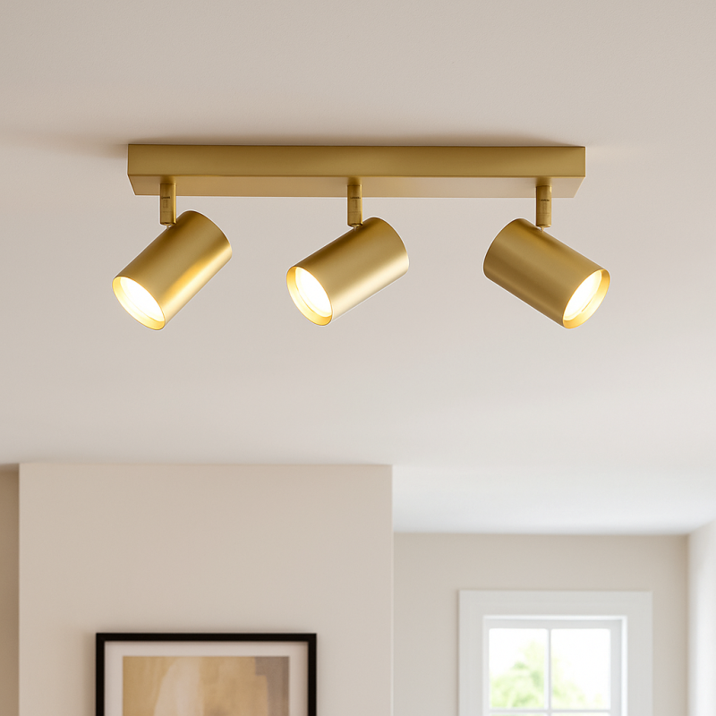 Spot LED de tavan alamă modern, Elena