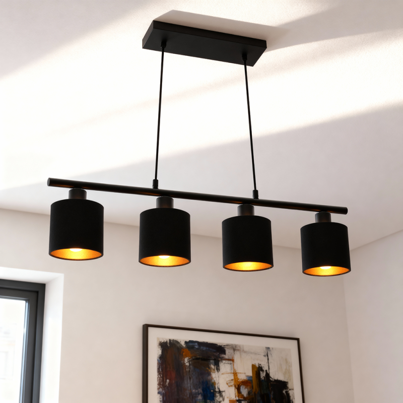 Lustră din aluminiu neagră, Koge Lustră din aluminiu neagră, Koge