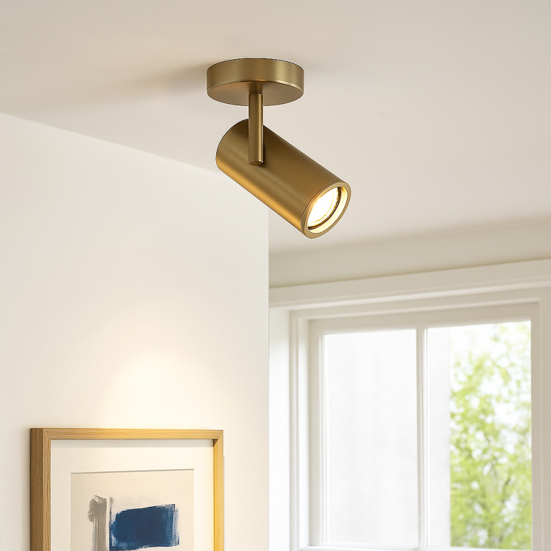 Spot LED de tavan alamă modern, Nadi