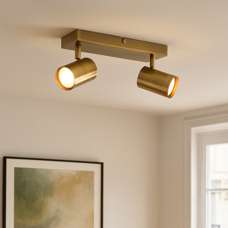 Spot LED de tavan bronz modern, Elena