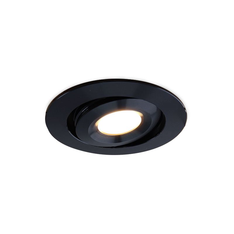 Spot încastrat pentru foișor negru modern, Rona, 3W, LED 2700K, IP44