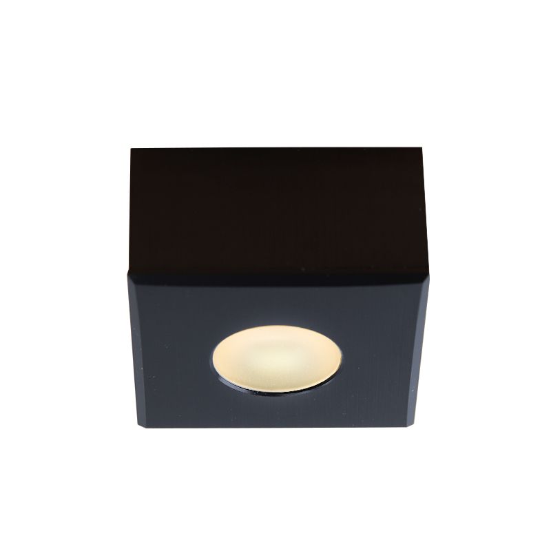 Aplică tavan pentru foișor din aluminiu neagră, Fredo, 3W, LED 2700K, IP44