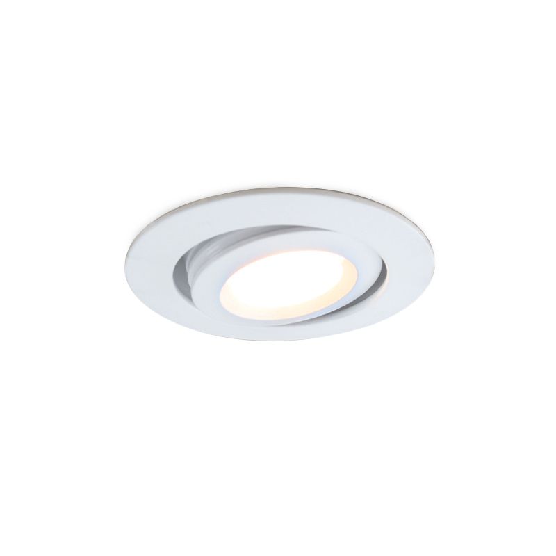 Spot încastrat pentru foișor alb modern, Rona, 3W, LED 2700K, IP44