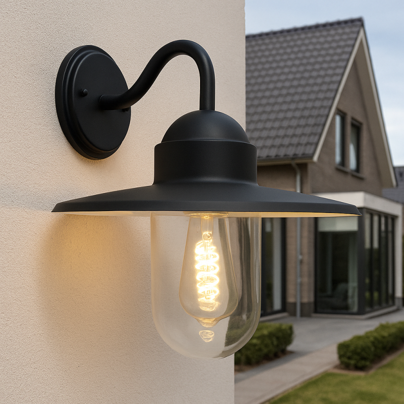 Lampă exterior neagră clasică, Maxx, IP44