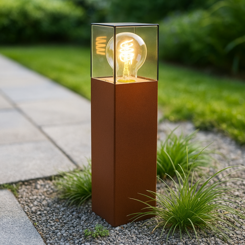 Lampă exterior ruginie modernă, Sanel, IP44 Lampă exterior ruginie modernă, Sanel, IP44