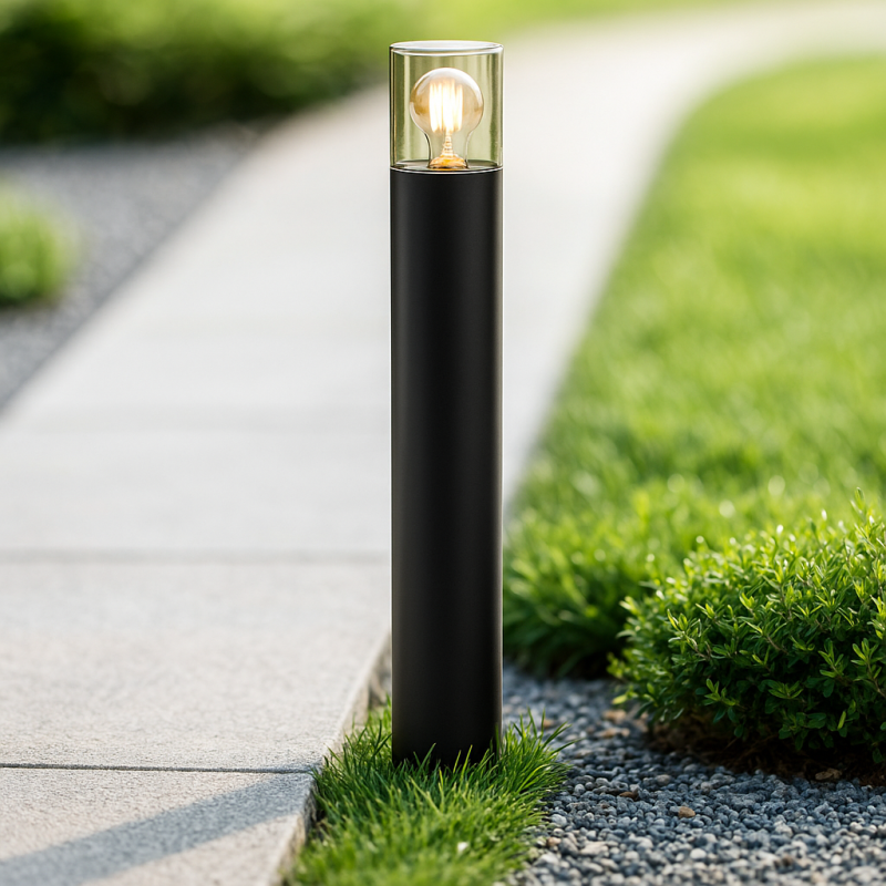 Lampă exterior neagră modernă, Sanel, IP44