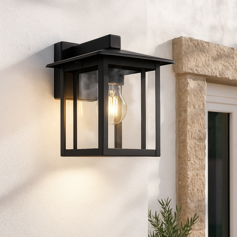 Lampă exterior neagră modernă, Amalie, IP54 Lampă exterior neagră modernă, Amalie, IP54