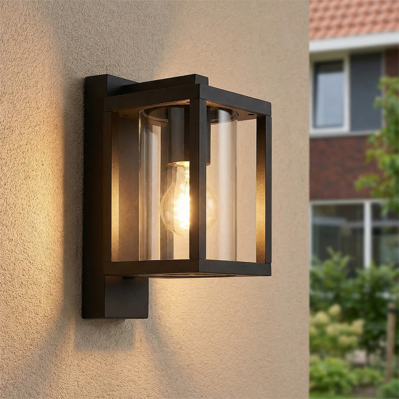 Lampă exterior neagră modernă, Amalie, IP54 Lampă exterior neagră modernă, Amalie, IP54