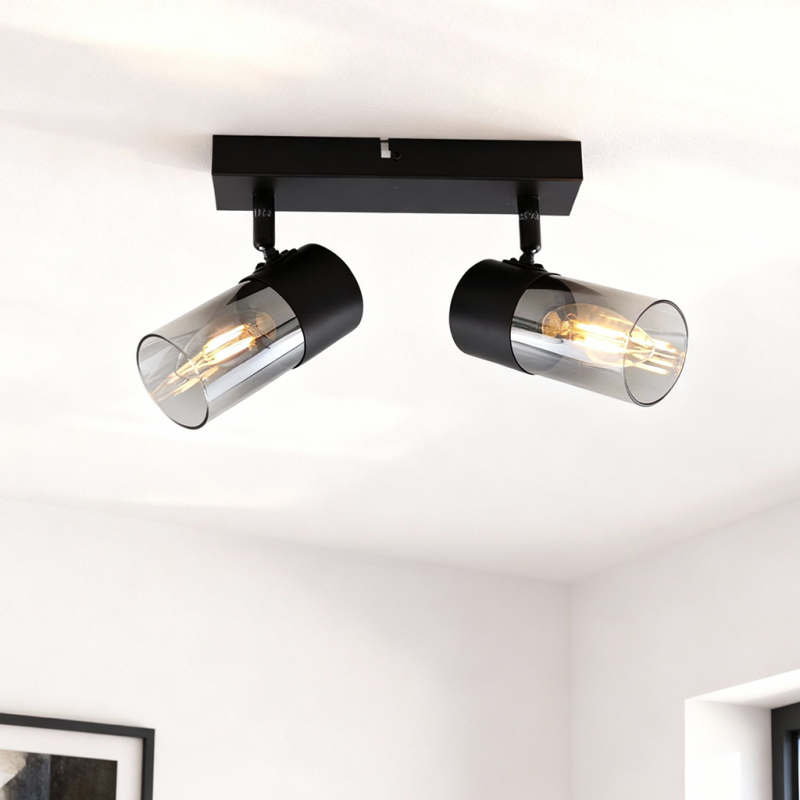 Spot LED de tavan negru modern, Huy