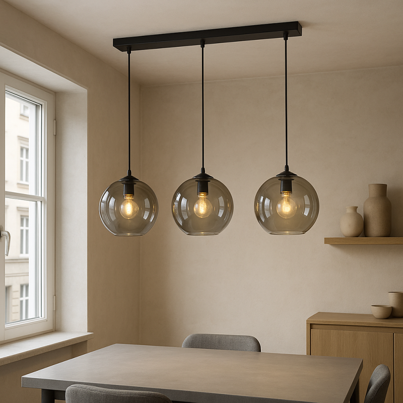 Lustră gri design, Giada