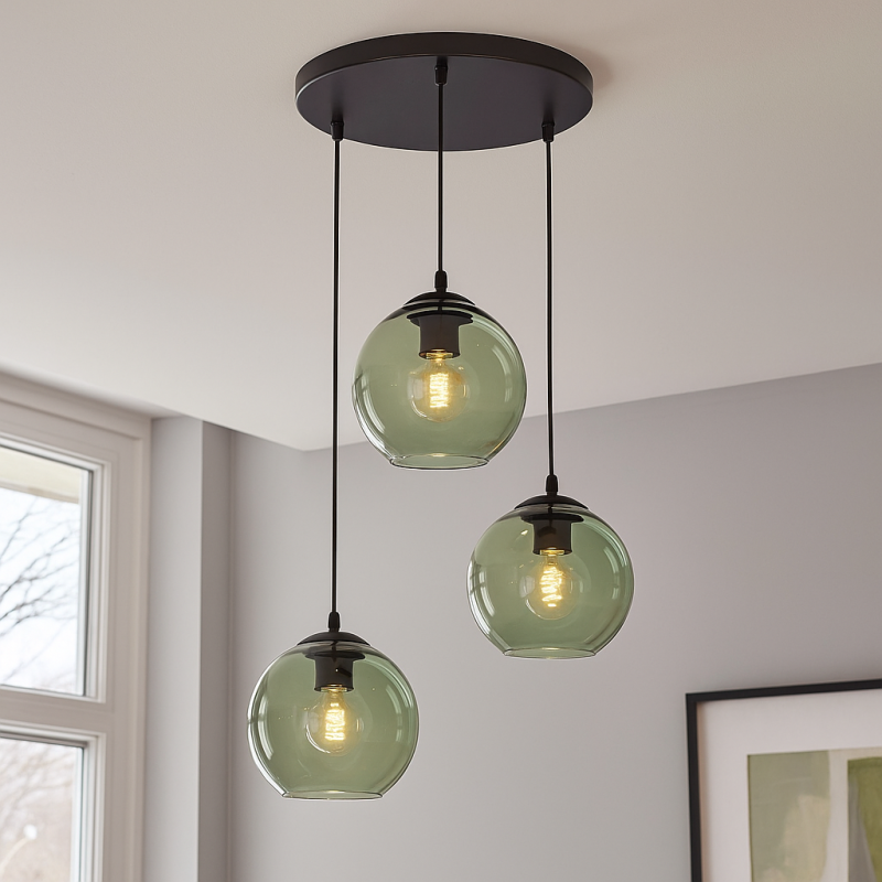 Lustră verde design, Giada