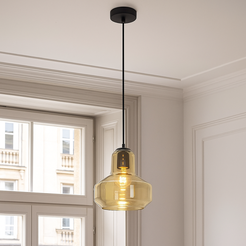 Lustră chihlimbar design, Sabina