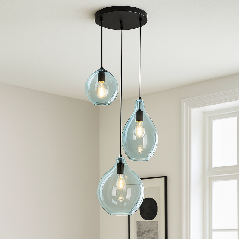 Lustră albastră design, Cees