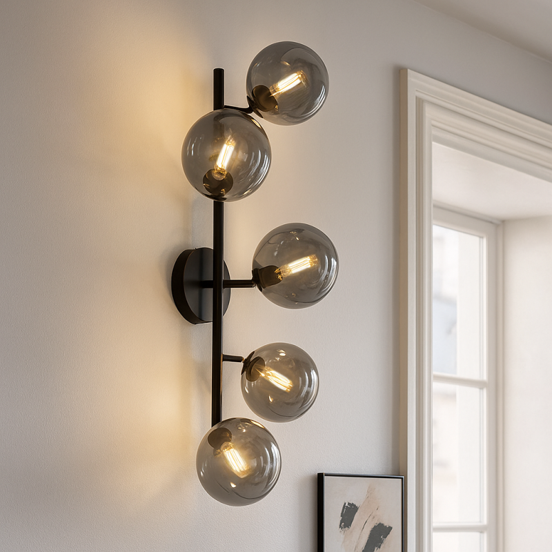 Aplică de perete gri design, Remo