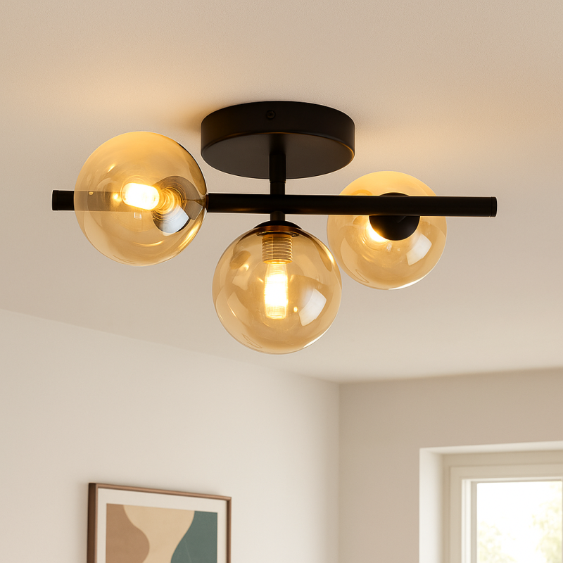 Plafonieră chihlimbar design, Remo