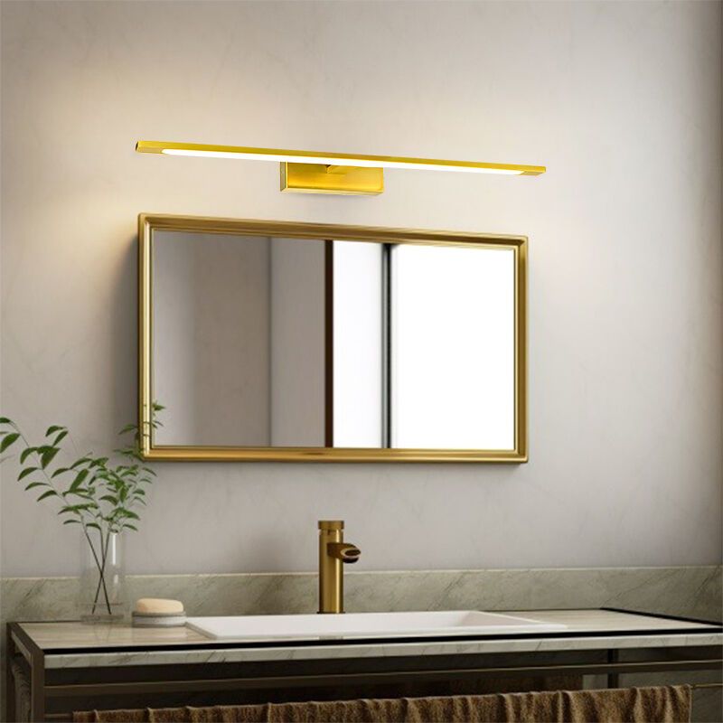 Lampă cu senzor aurie modernă, Steffy, 8W, LED 3000K, IP44 Lampă cu senzor aurie modernă, Steffy, 8W, LED 3000K, IP44