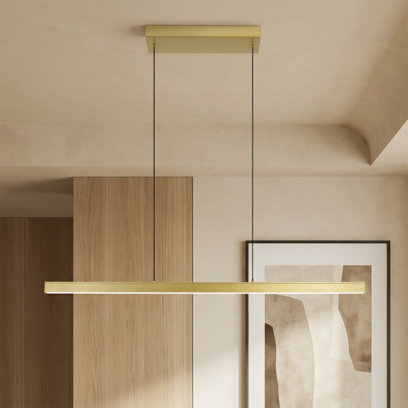 Lustră alamă modernă, Iwan, 18W, LED 2700K