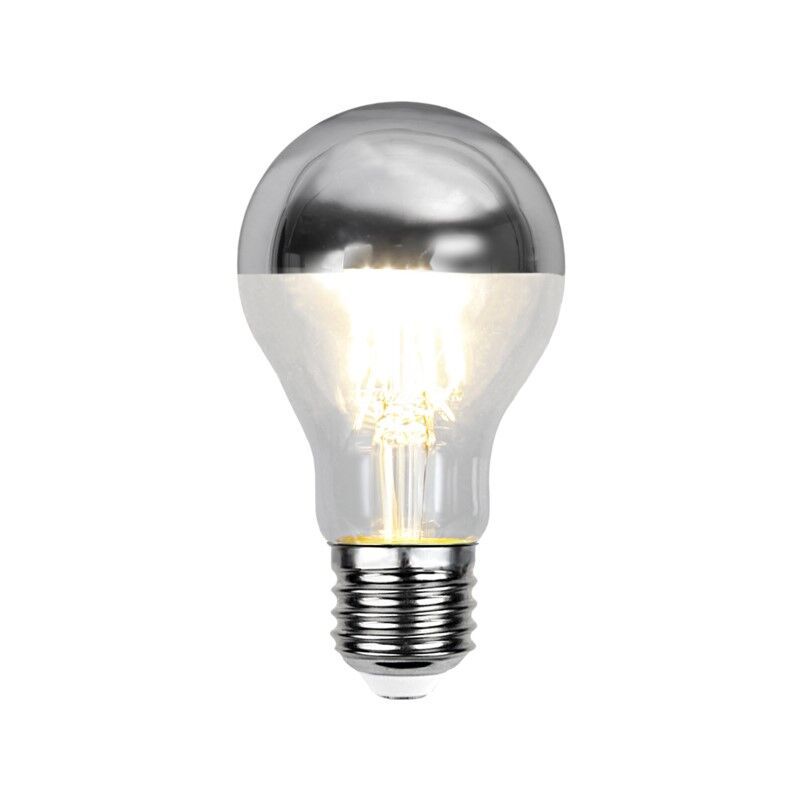 Lampă frontală LED E27 reglabilă Malik, argintie, A60, 4.8W, 2700K, IP44