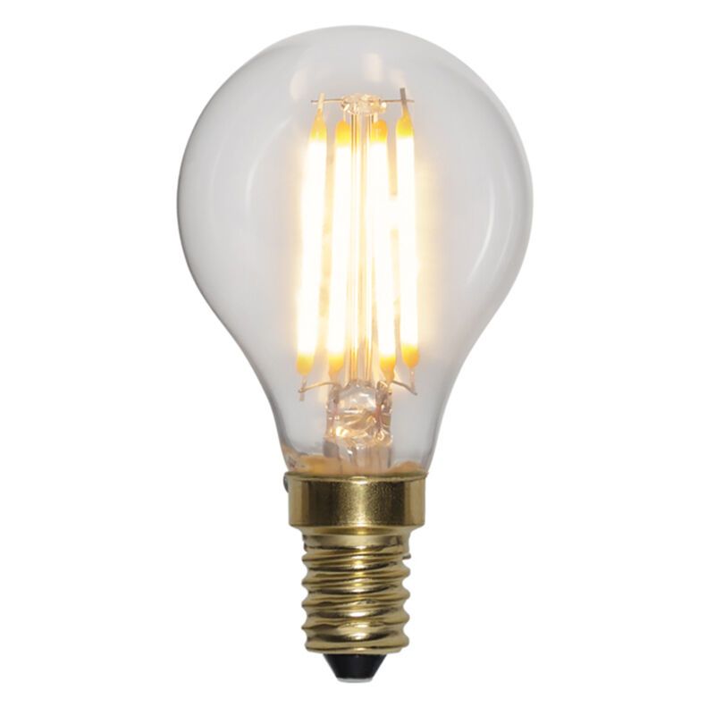 Bec sferic E14 cu reglare în 3 trepte, alb atmosferic extra, 4W