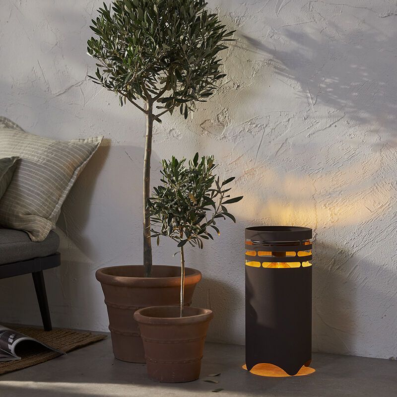 Lampă de masă copii maro din plastic, Aidan, 0,3W, LED 3000K, IP44