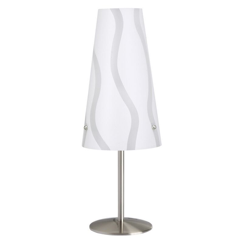 Lampă de masă albă din plastic, Nayra