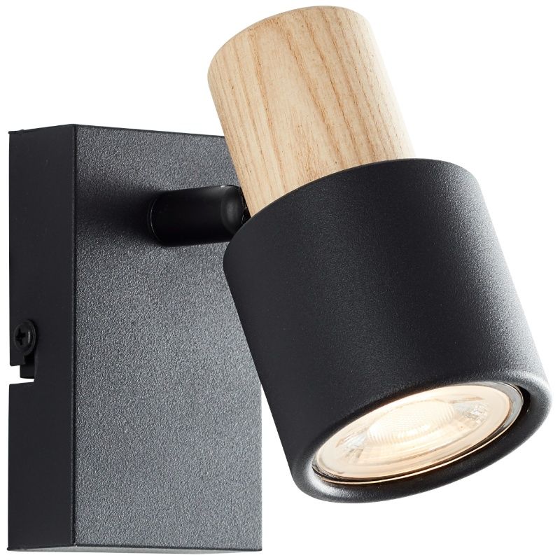 Spot de perete negru modern, Soscha