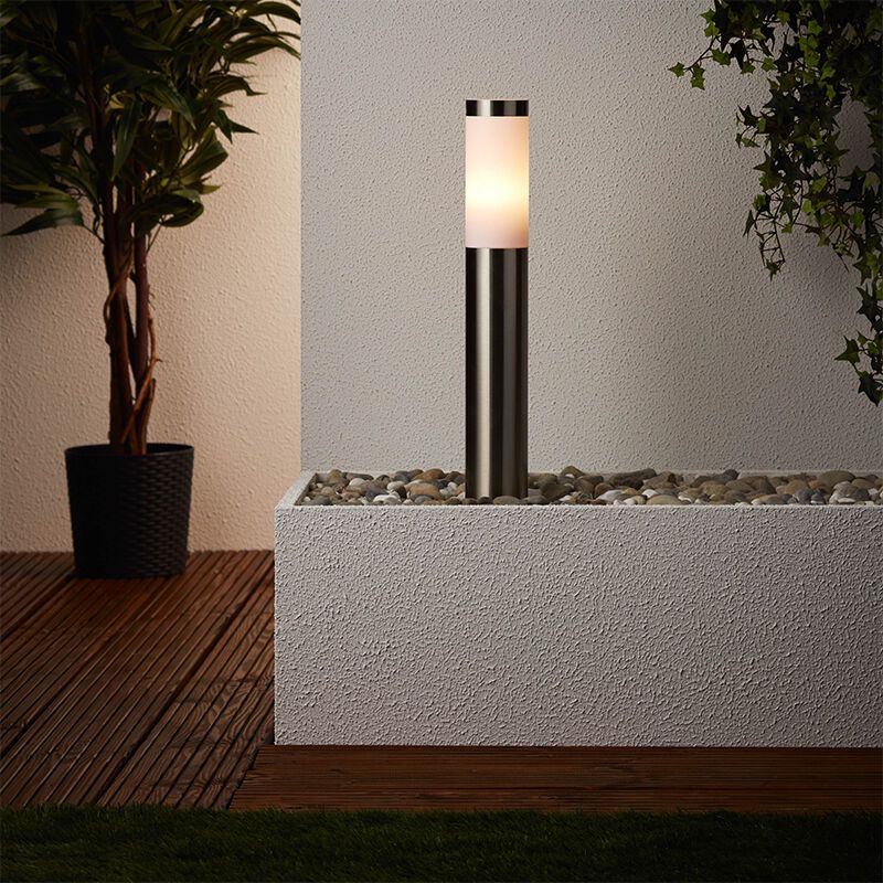 Lampă exterior crom din plastic, Tom, IP44