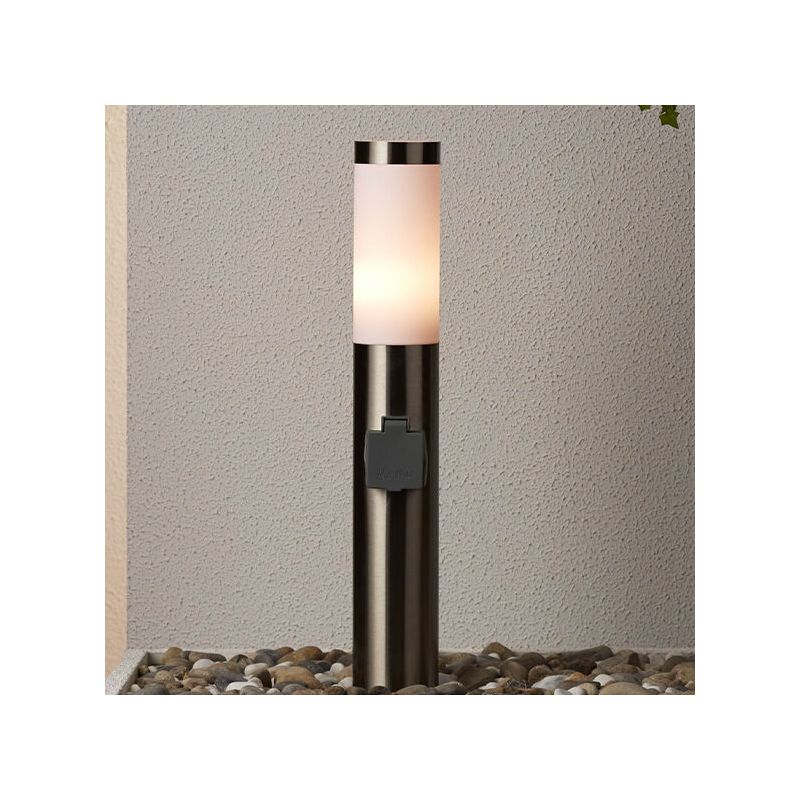Lampă exterior nichel din plastic, Tom, IP44
