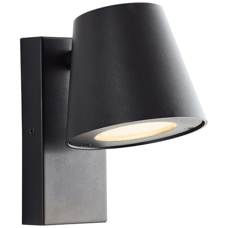 Lampă exterior neagră din metal, Wies, IP44