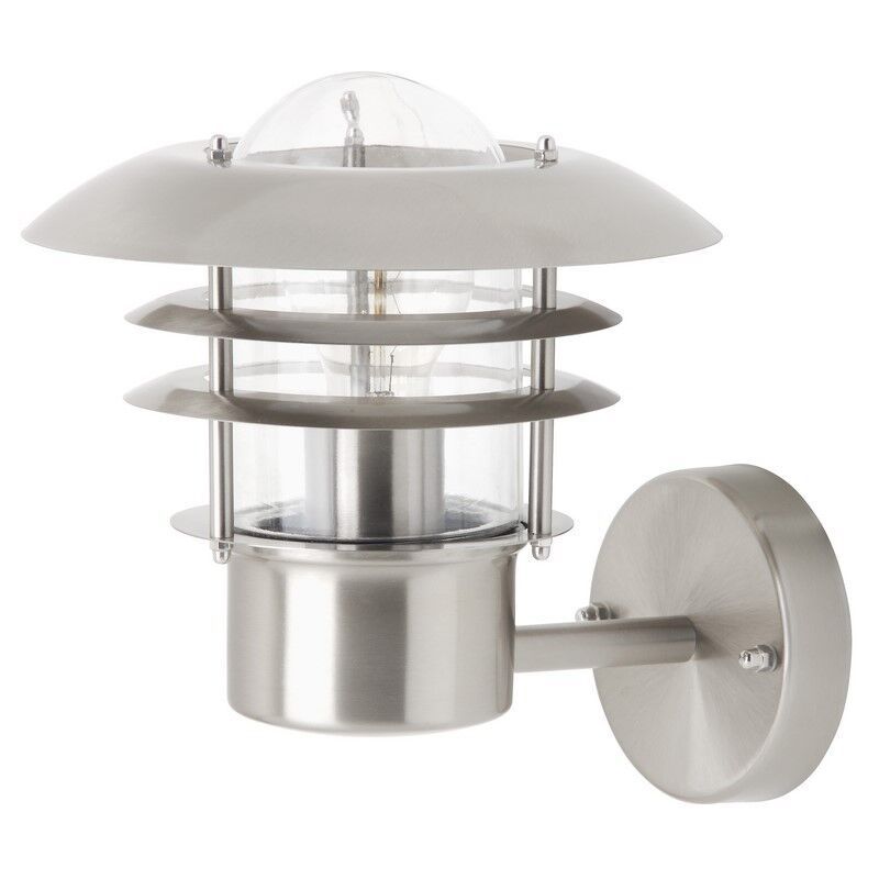 Lampă exterior crom din metal, Ajlina, IP44
