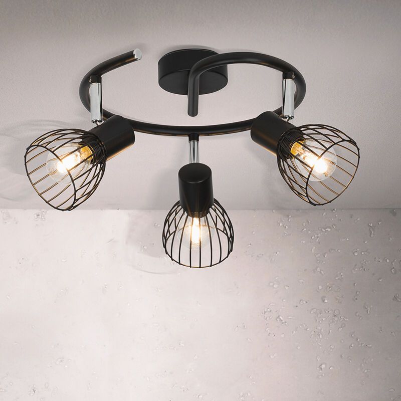 Spot LED de tavan negru industrial, Adama Spot LED de tavan negru industrial, Adama