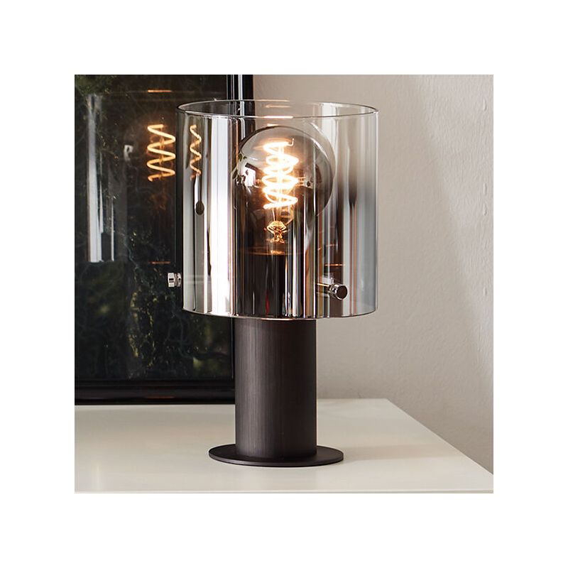 Lampă de masă maro design, Nour, con întrerupător