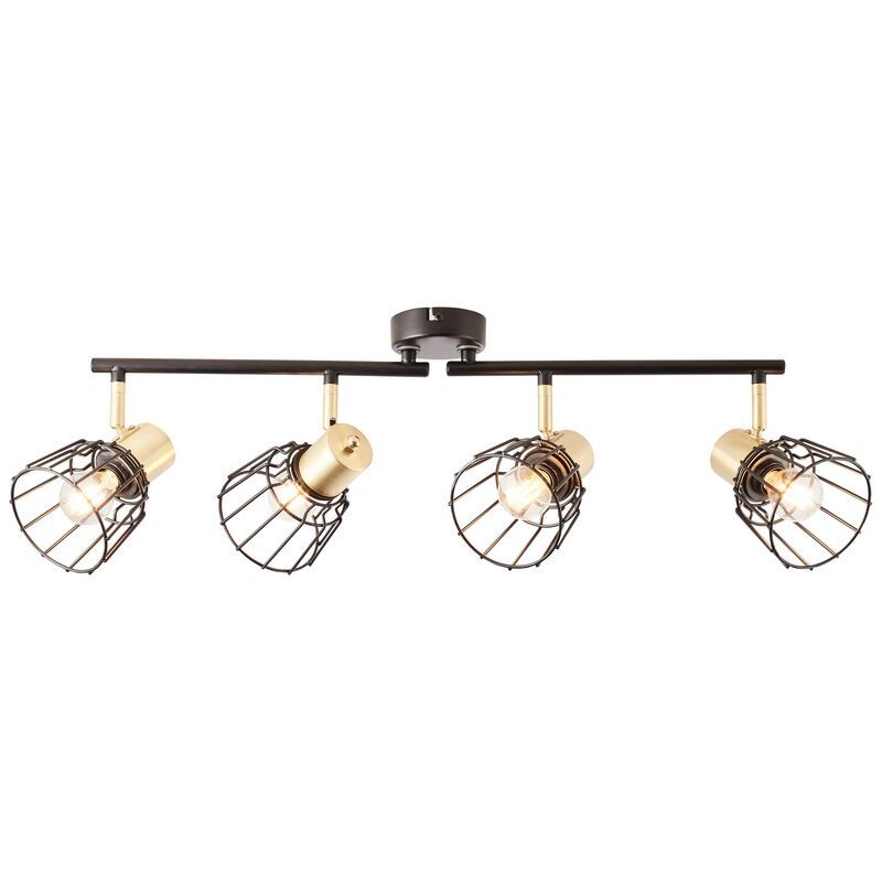 Spot LED de tavan negru retro, Luitzen