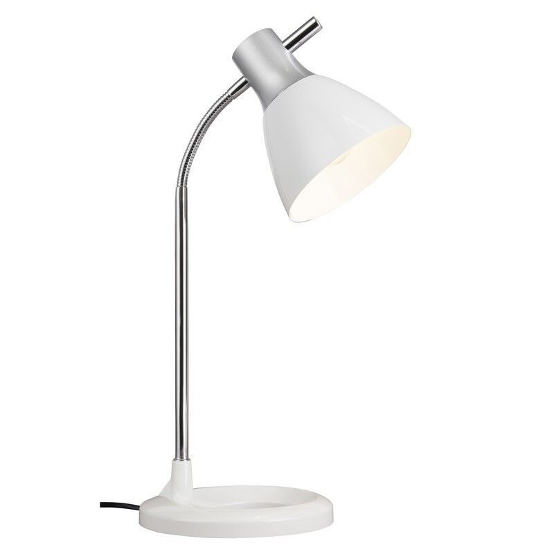 Lampă de birou argintie design, Liberty, con întrerupător