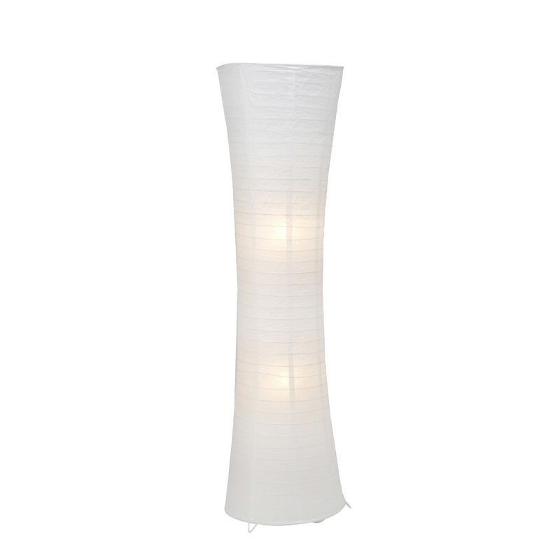 Lampadar alb din metal, Isalie, con întrerupător