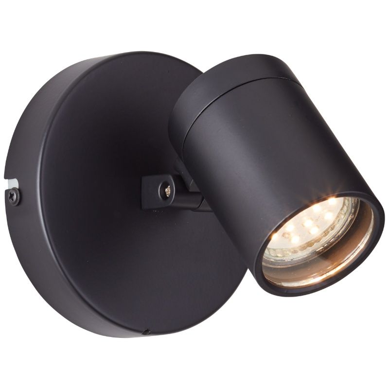 Spot de perete negru modern, Mutu, IP44