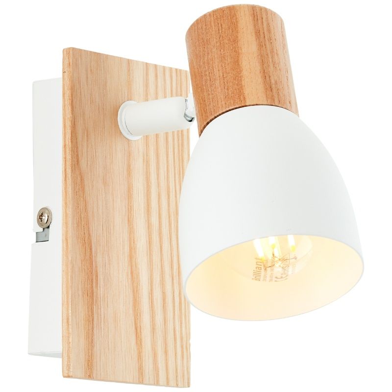 Spot de perete alb rustic, Tyrone