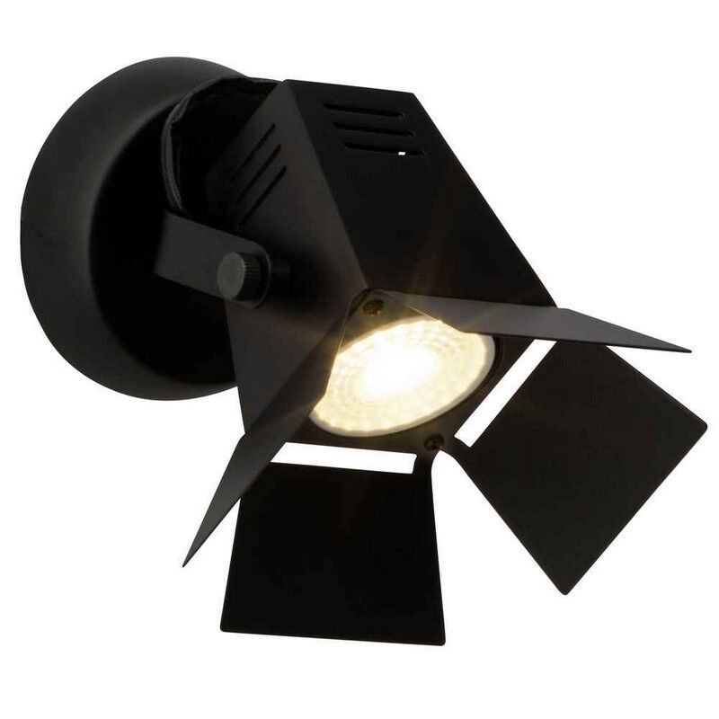 Spot LED de tavan negru industrial, Jowenna, 5W, LED 3000K