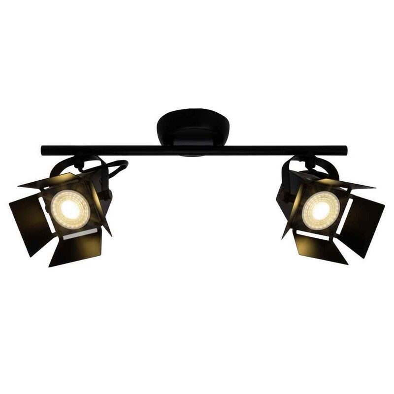 Spot LED de tavan negru industrial, Jowenna, 5W, LED 3000K