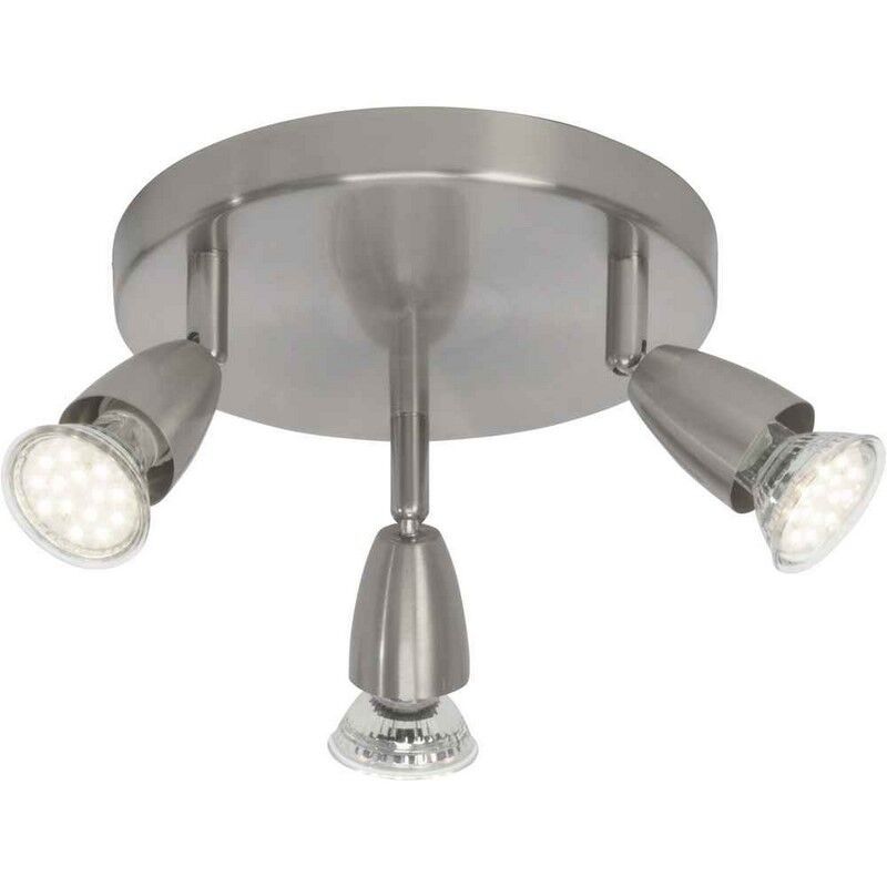 Plafonieră crom din metal, Keysha, 3W, LED 3000K