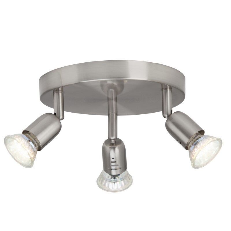 Spot LED de tavan crom din metal, Hayo, 50W, LED 3000K Spot LED de tavan crom din metal, Hayo, 50W, LED 3000K
